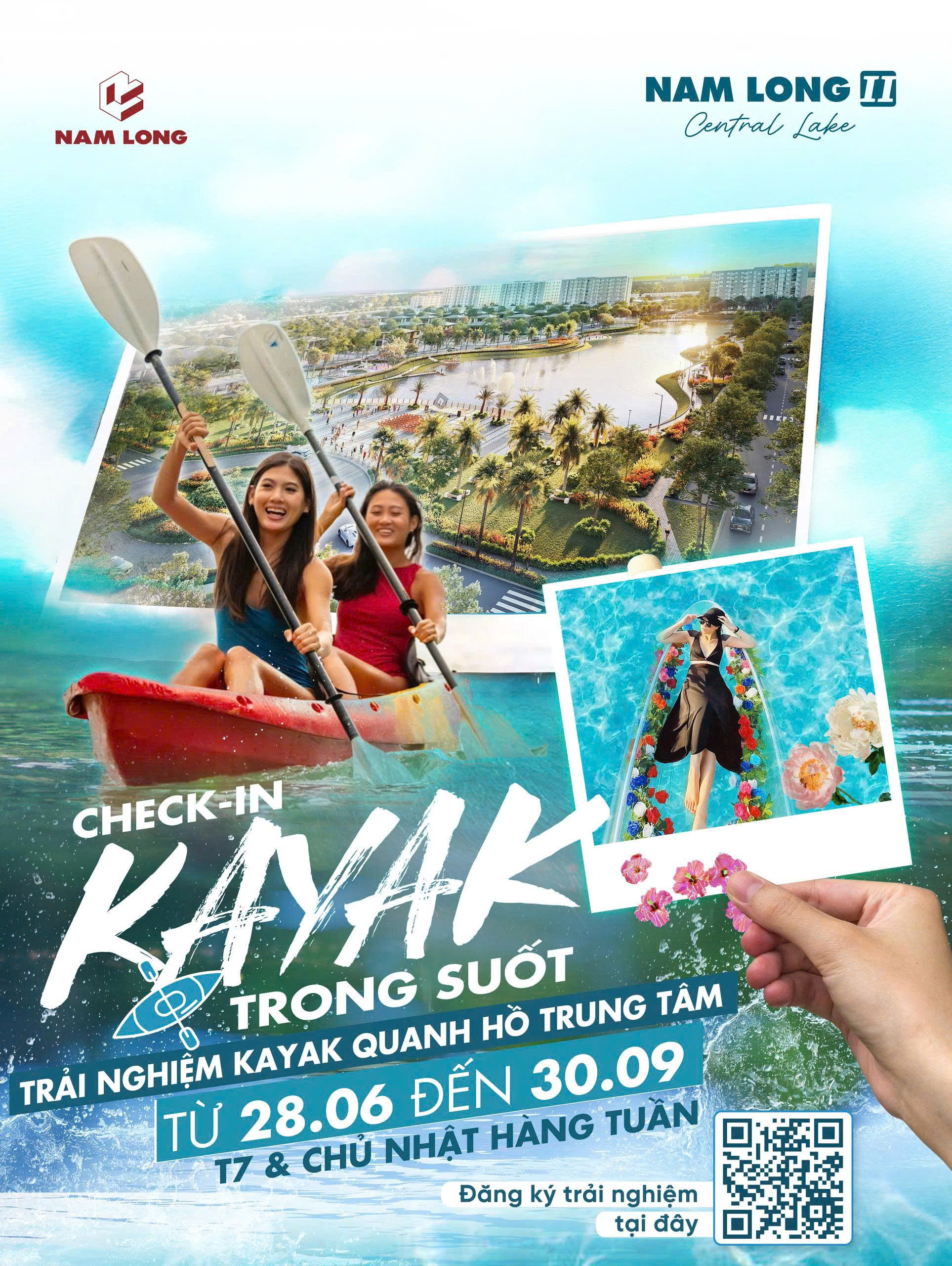 Trải Nghiệm Kayak Trong Suốt Tại Nam Long 2 Central Lake | Check-in Hồ Trung Tâm Cực Hot Hè 2025