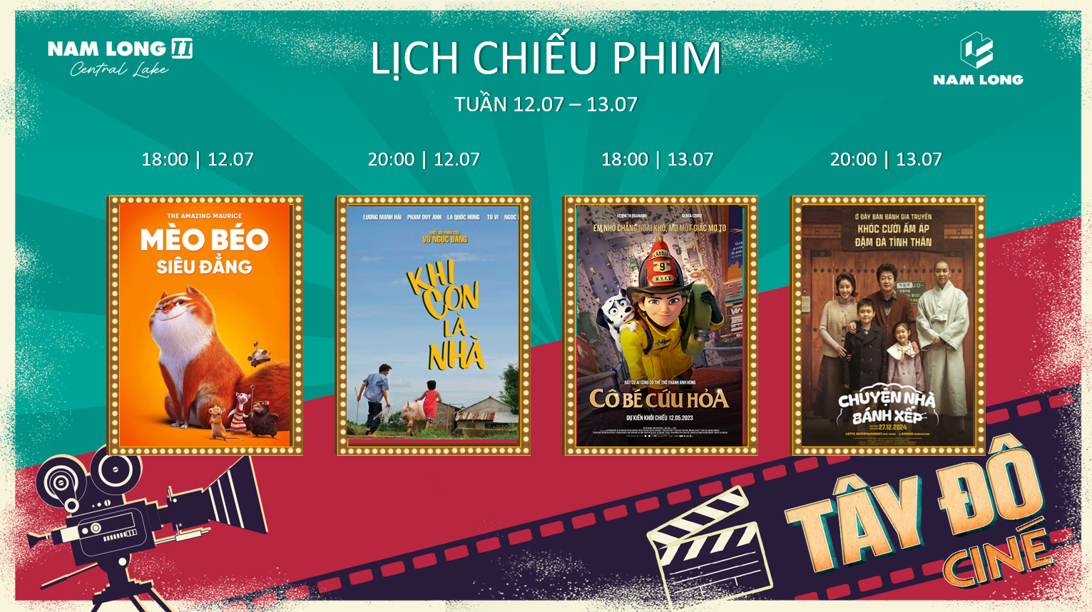 Lịch Chiếu Phim Cuối Tuần tại Tây Đô