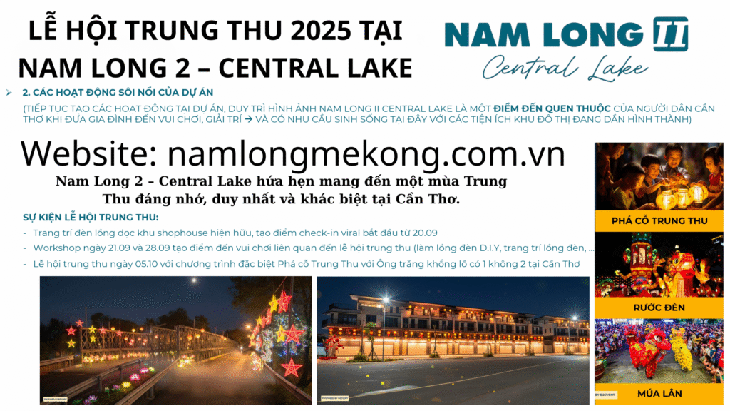 LỄ HỘI TRUNG THU 2025 TẠI NAM LONG 2 – CENTRAL LAKE