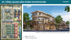 mẫu shophouse view hồ cảnh quan nam long 2 namlongmekong.com.vn