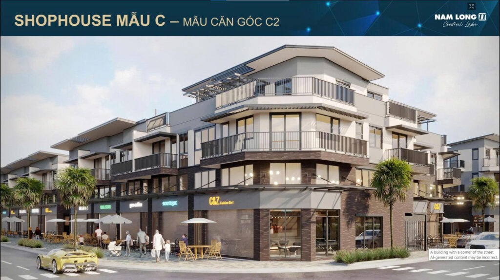 shophouse mẫu C mẫu căn giữa c2