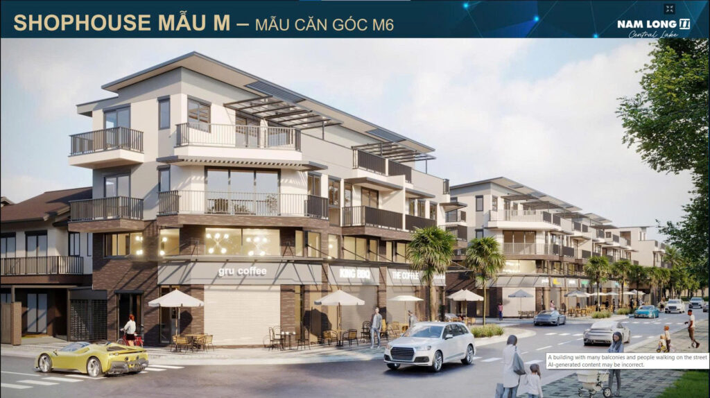 shophouuse mẫu M mẫu căn góc M6