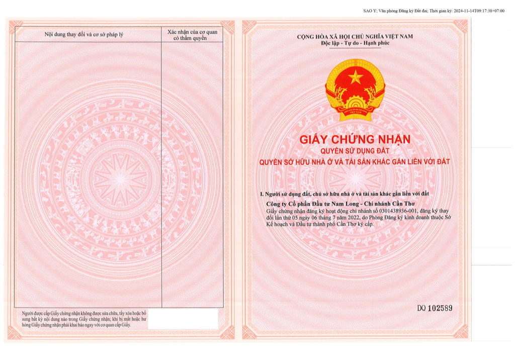 sổ nền công viên nam long 2