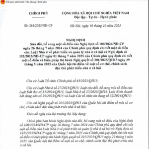 TÓM TẮT NỘI DUNG NỔI BẬT NGHỊ ĐỊNH 261/CP