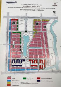 BẢN ĐỒ QUY HOẠCH PHÂN LÔ KHU DÂN CƯ NAM LONG II – CENTRAL LAKE, CẦN THƠ
