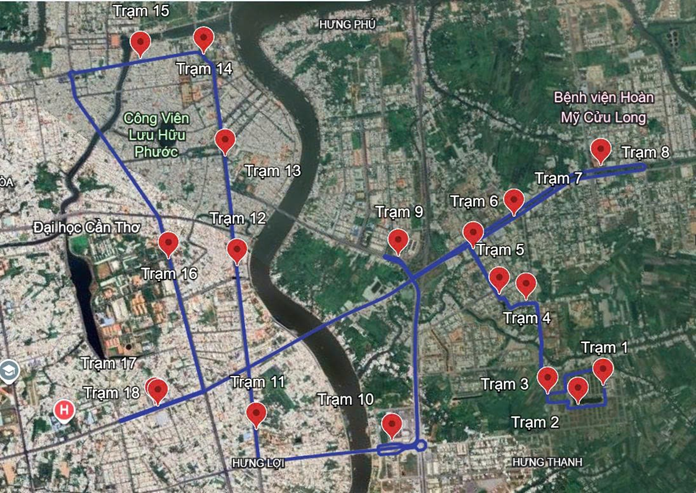 Lộ trình chi tiết, điểm dừng, giờ chạy cụ thể hay giá vé Dự Kiến của tuyến xe bus Nam Long 2 ở KDC Nam Long 2 Cần Thơ
