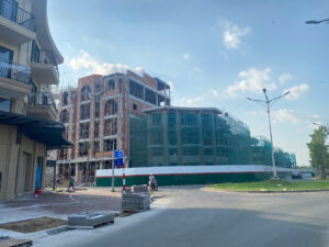 khu shophouse trục chính Trần Hoàng Na và khu nhà ở xã hội (NOXH) 4 khối mới – lô F3 (các khối A, B, C, D) đang được triển khai thi công rất khẩn trương.