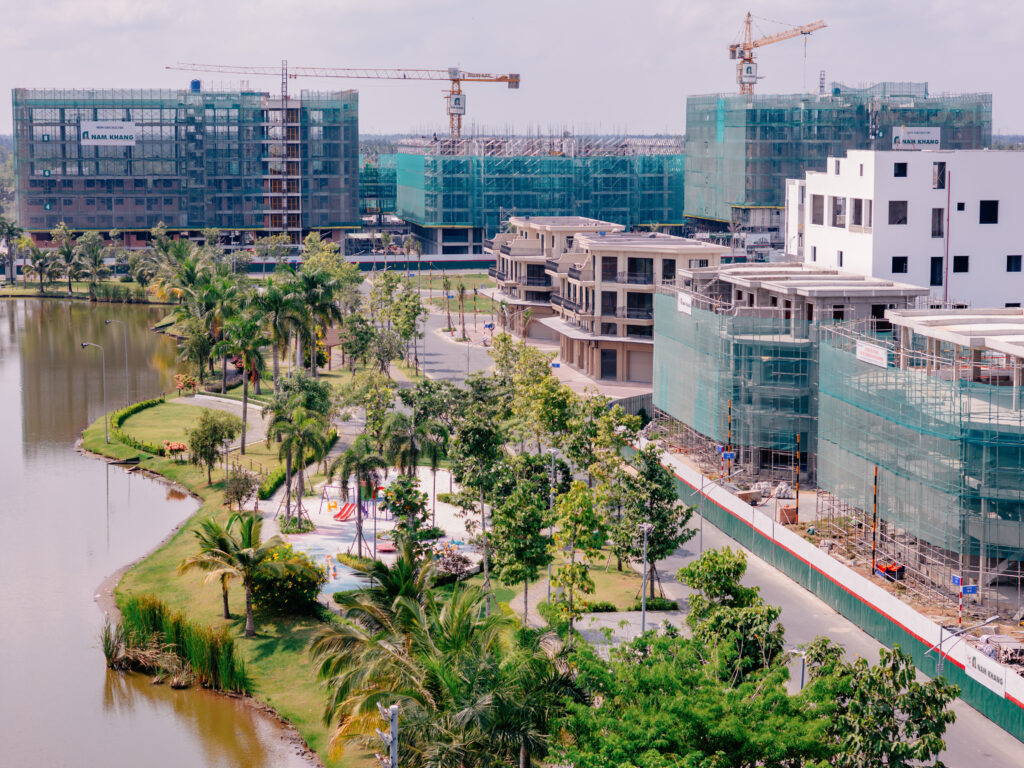 cập nhật tiến độ shophouse view hồ cảnh quan nam long cần thơ