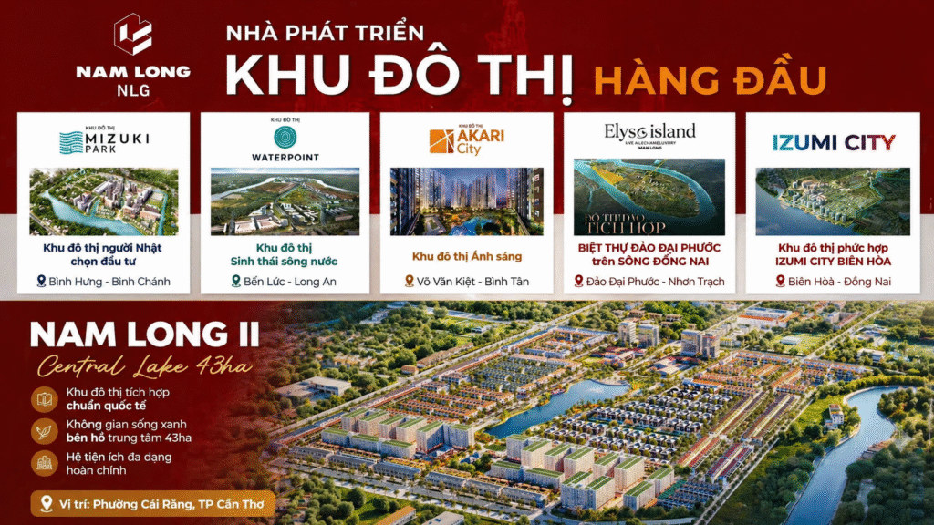 Nam Long – Kiến tạo những khu đô thị hàng đầu Việt Nam