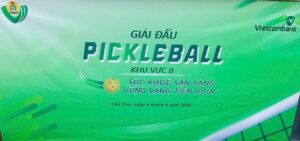 Giải Pickleball Vietcombank Khu vực 8 tổ chức tại cụm thể thao Nam Long II – Central Lake Cần Thơ