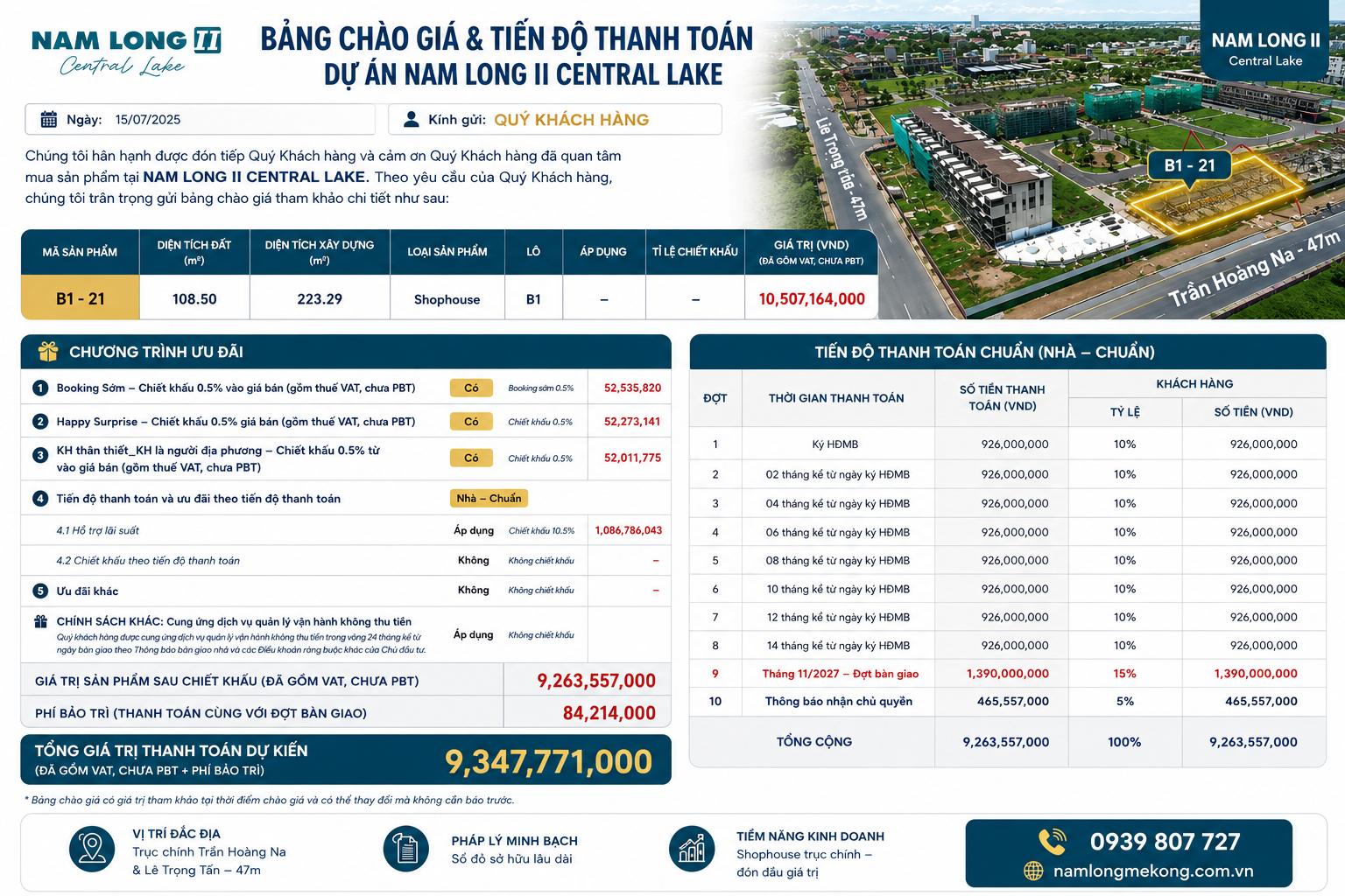 Nhà phố thương mại Nam Long
