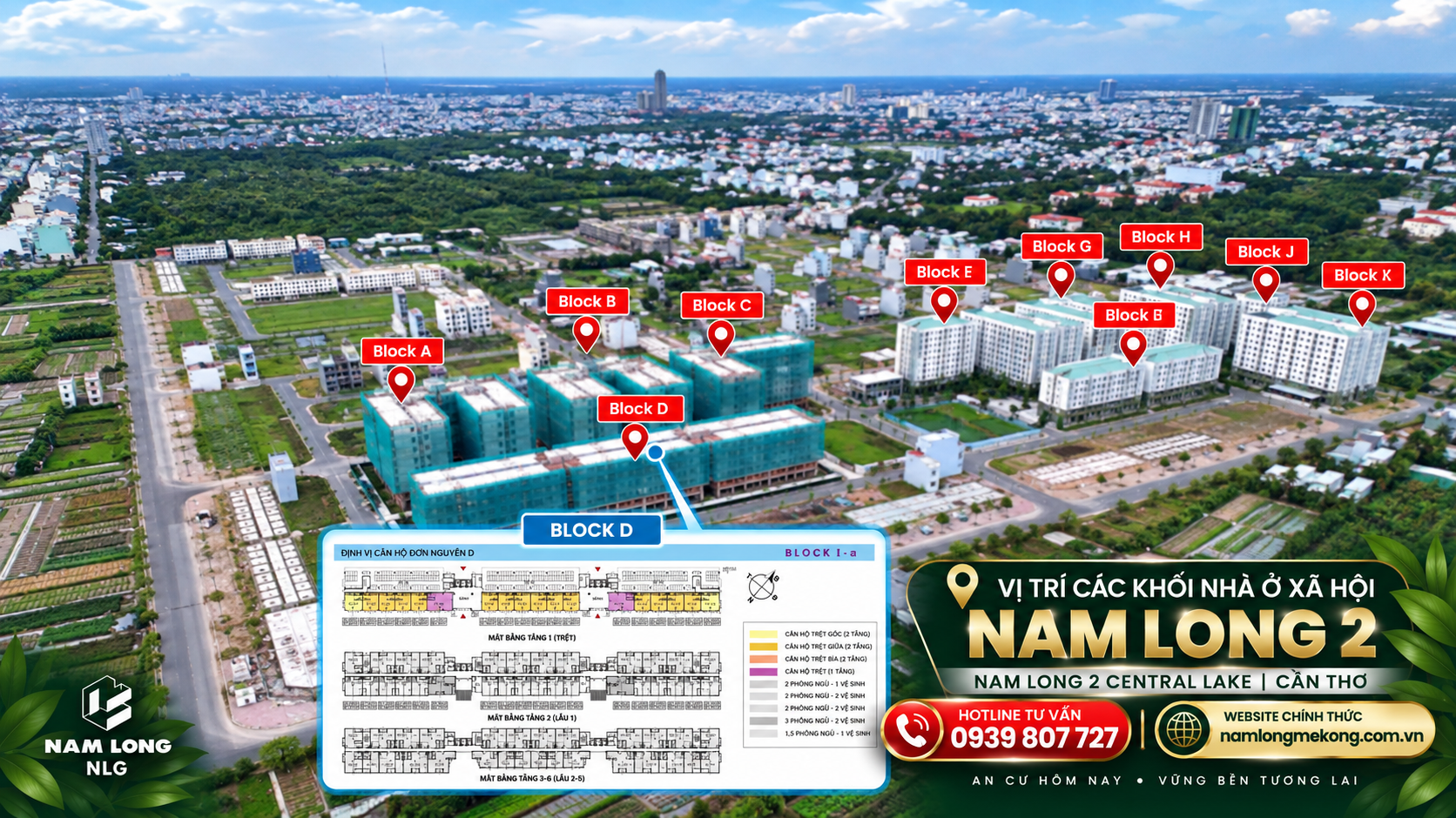 Mặt bằng Block D EHomeS Cần Thơ