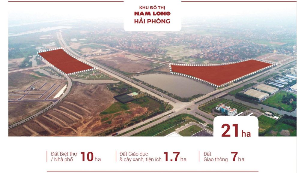 Quy hoạch tổng thể Khu đô thị Nam Long Hải Phòng 21 ha