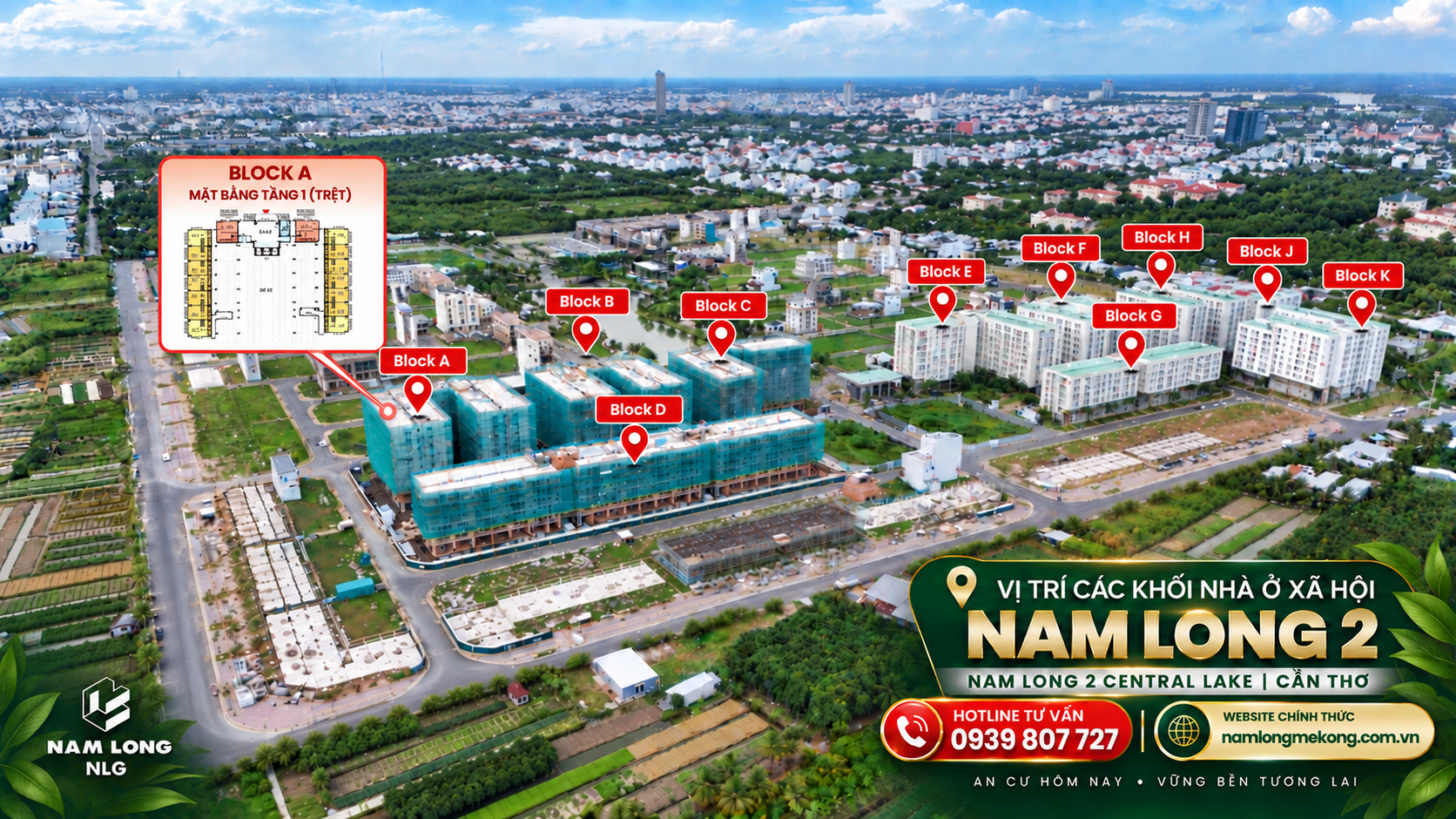 Mặt bằng Block A EHomeS Cần Thơ