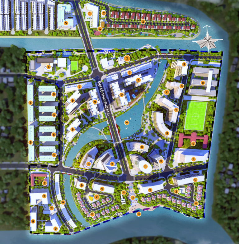 Bản đồ tiện ích Mizuki Park