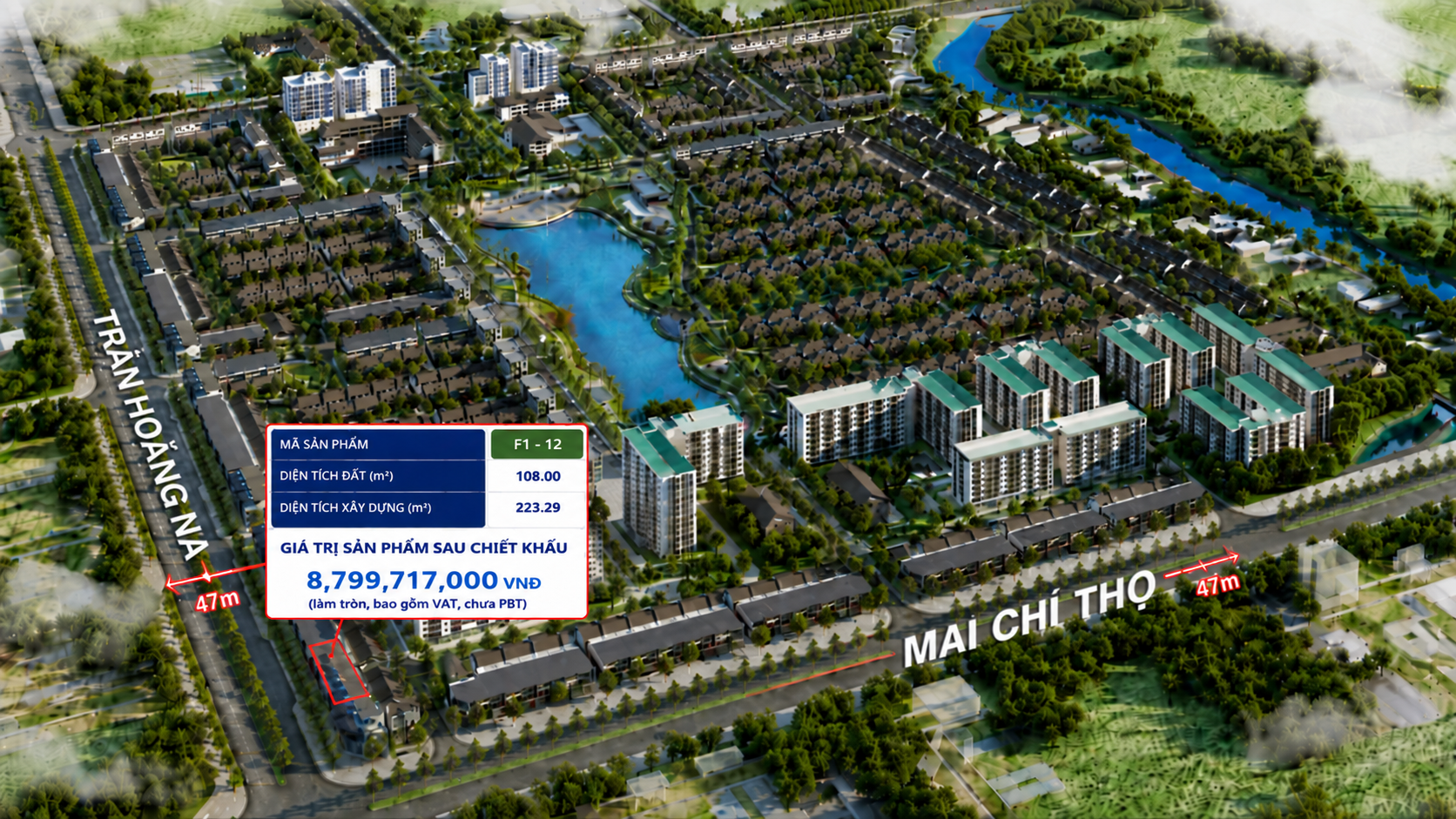 Shophouse F1-12 Nam Long II Central Lake